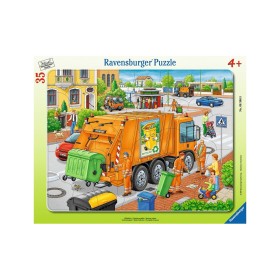 Puzzle tip rama masina de colectat gunoi 35 piese Ravensburger - 1
